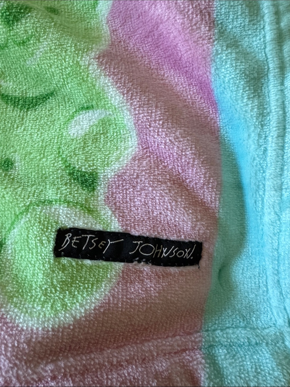 🌈 Betsey Johnson Plush Teddy Bear Throw Blanket - Picture 7 of 8